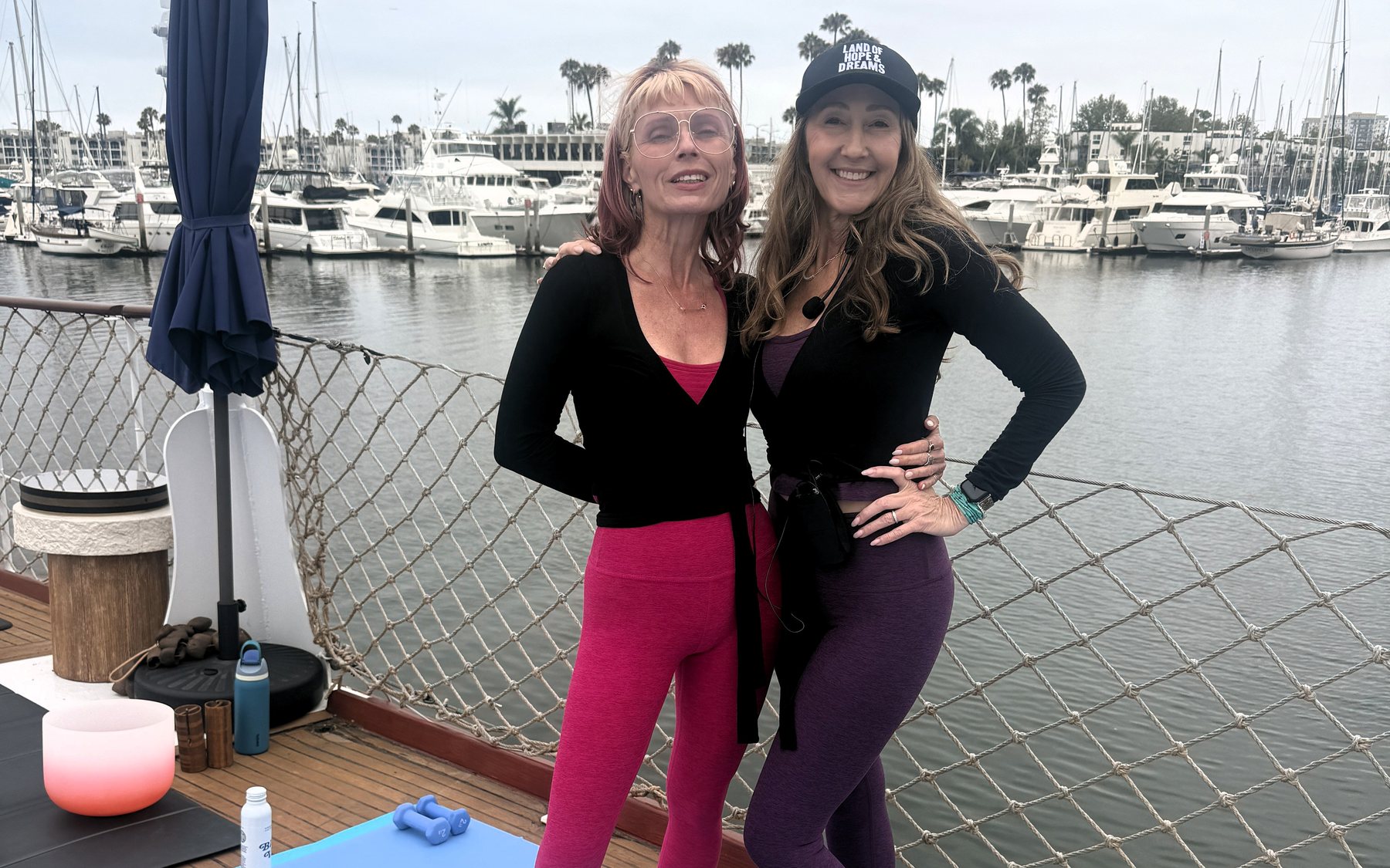 Noel Teubner, left, with Renay Compere